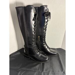 Louie Et Cie Voshell Black LEATHER  Size 8